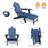 Adirondack Folding Recliner With Retractable Footrest, HDPE Weather-Resistant Recliner.-306348755