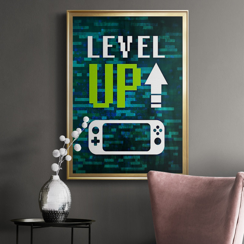 «It's Game On III», reproduction encadrée de qualité supérieure - prête à être accrochée, H 24,5 po x l 18,5 po x P 1 po, Or