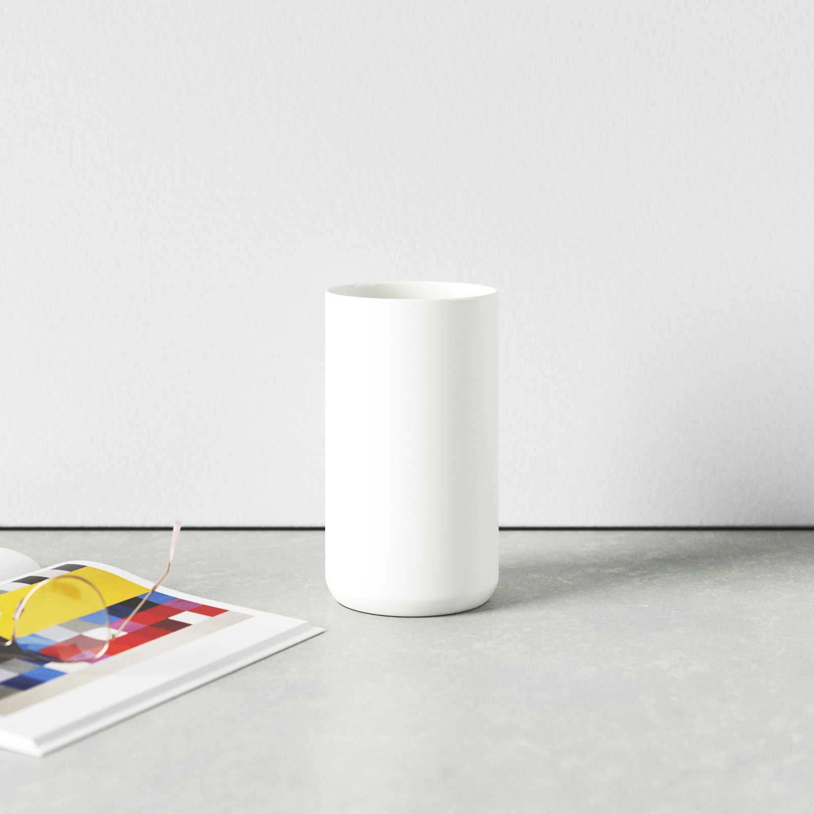 Parsons Table Vase, White