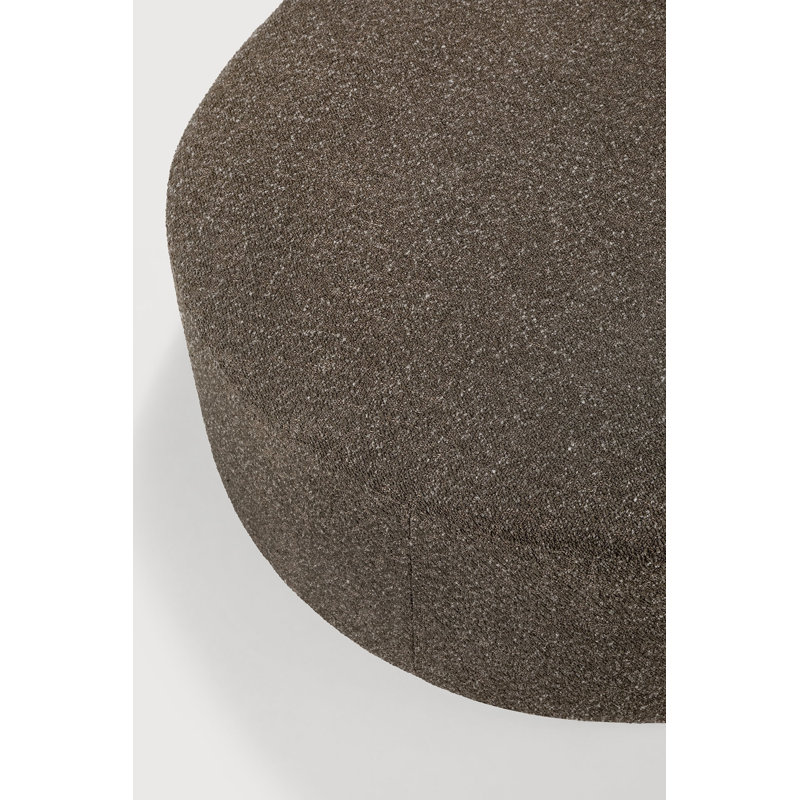 Bulky D-Shaped Ottoman, Cedar
