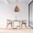 Rustic Twisted Rope Pendant Light with Gold Chain – Handcrafted Boho Hanging Ceiling Fixture for Dining Room, Living Room, Bedroom, or Kitchen – Natural Rattan Woven Rope Design, E26 Bulb Compatible (16"/24")-1080770616