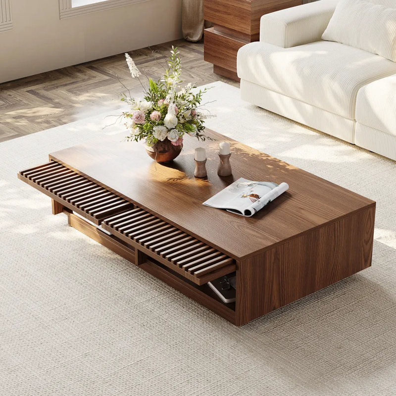 Aeolus Coffee Table, Fully-assembled, Walnut