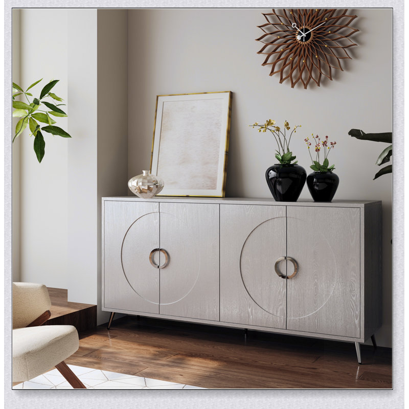 Armoire de rangement Buffet Modern, Champagne