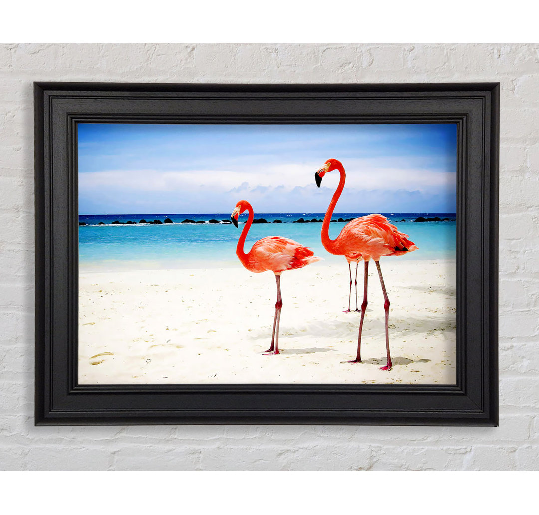 Gerahmtes Bild Flamingo Paradise