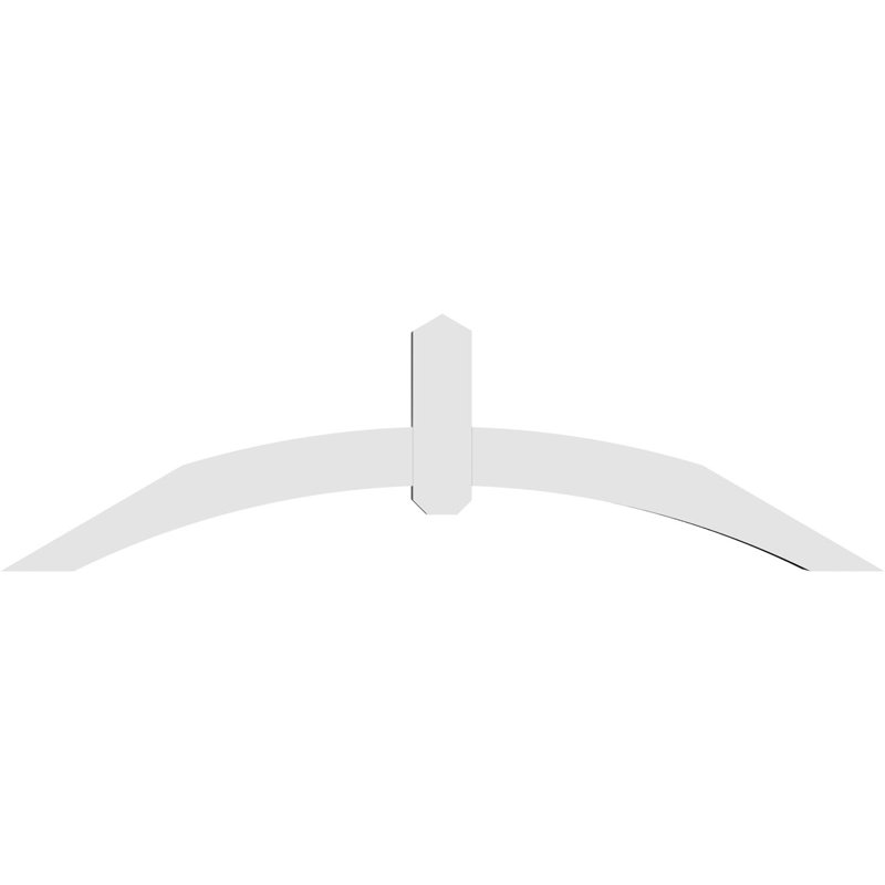 Support pour pignon en PVC Archdale, H 17,5 po x l 60 po (pas 7/12), P 4 po x F 4 po