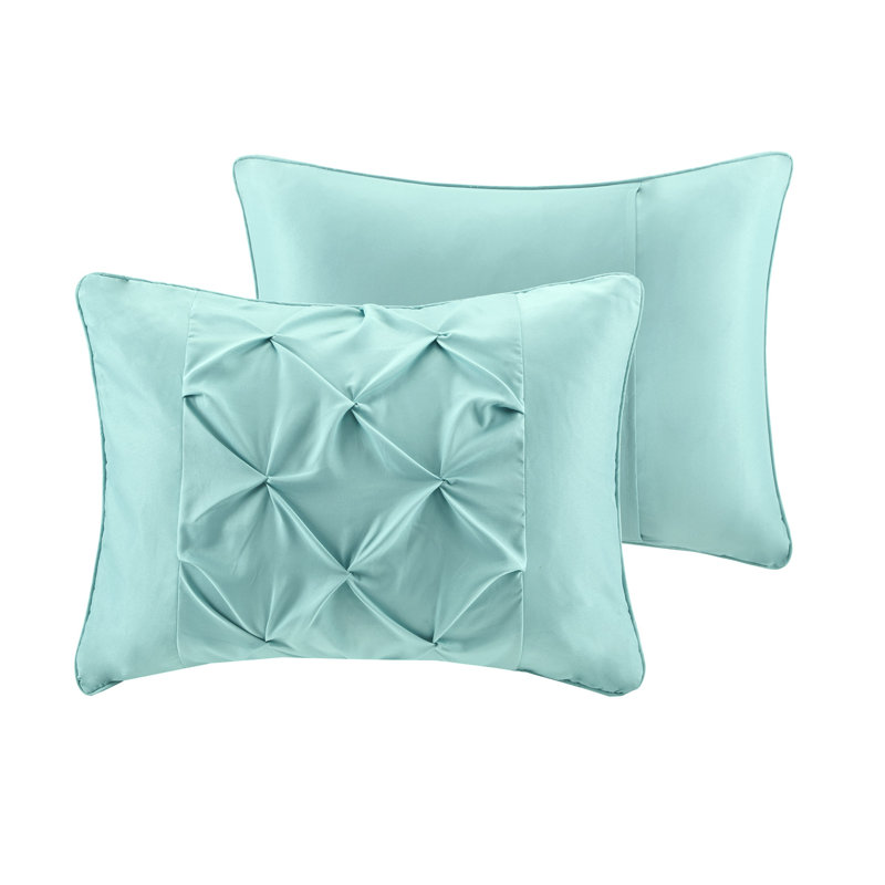 Kalliope Boho 7-Piece Comforter Set with Bed Sheets, Full Comforter + 7 Additional Pieces, Aqua