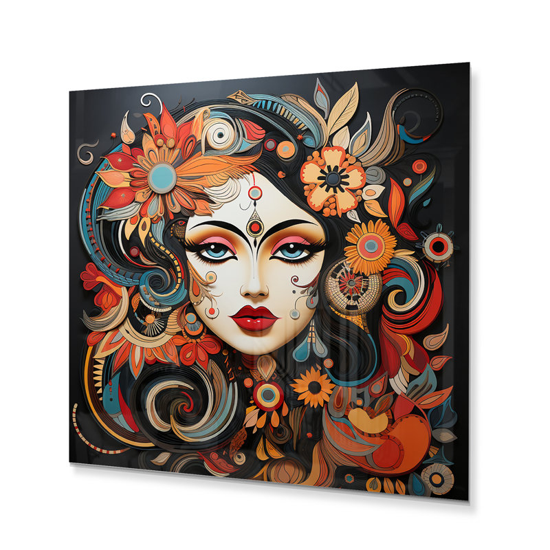 - Impression d'art mural en métal Hinduisim, H 16 po x l 16 po x P 1 po