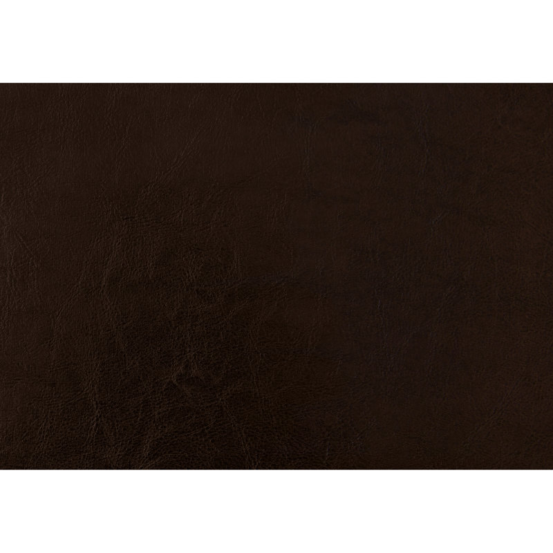 Full Size Bedroom Bed With Upholstered Edges, Brown Leather Bed, In Captivating Look