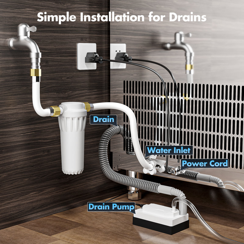 Coolski Commercial Ice Machine 200 Daily Production, Under Counter Ice Maker with Ice Bin LED Lighting, ETL Approved