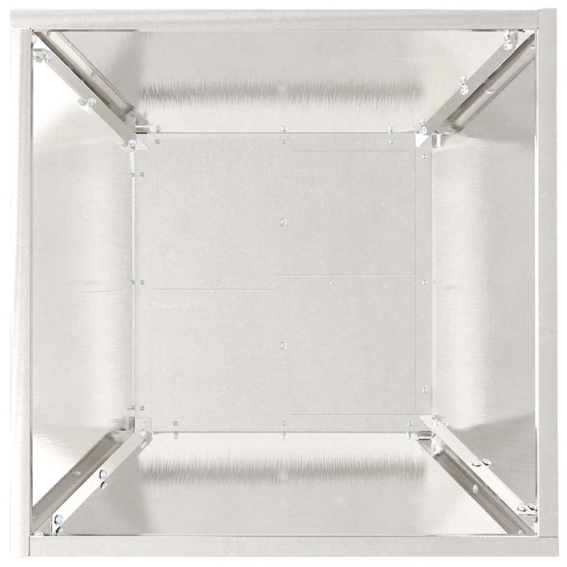 Garden Planter Decor Metal Trapezoidal Outdoor Modern Terrace Holder, 15cmH x 40cmW x 40cmD