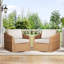 Tiaka 2-Person Swivel Outdoor Seating Group-12910957-12910954