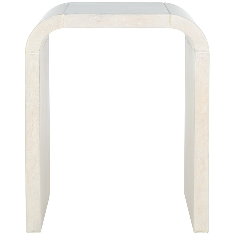 Table de bout Lenwood, Blanc délavé
