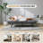 Convertible Futon Sofa Bed: Memory Foam Couch With Adjustable  Armrests & Backrest For Living Room, Office And Apartment - Easy Assembly-182955081