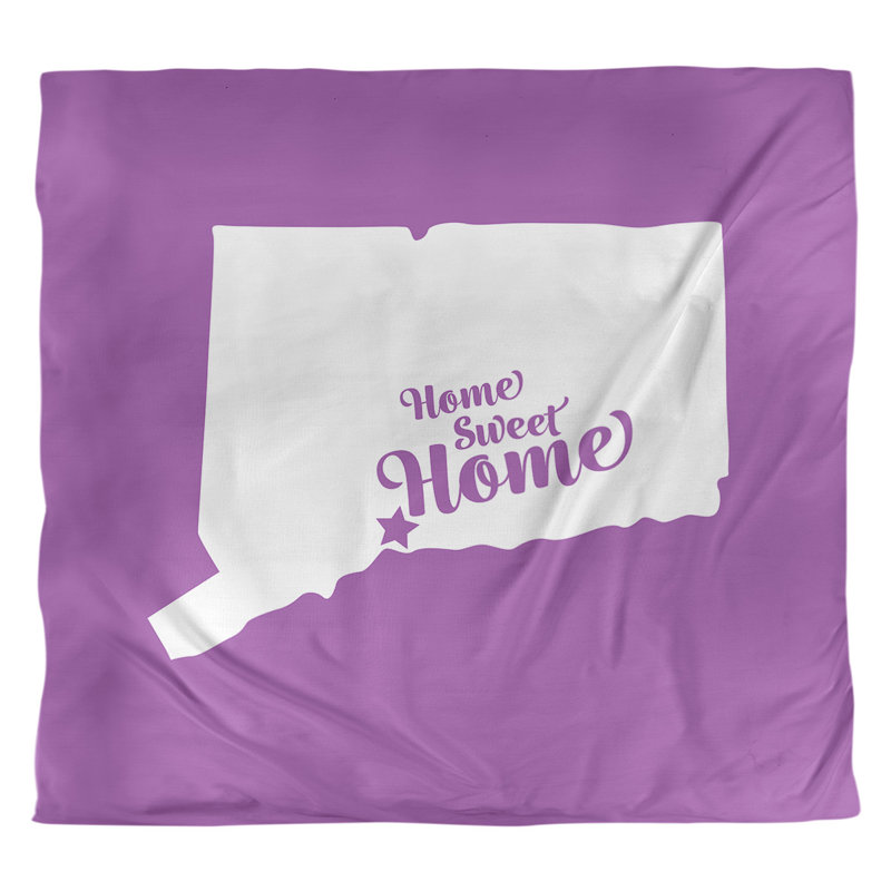 Housse de couette home new refuge, Housse de couette pour très grand lit, Violet, Microfibre