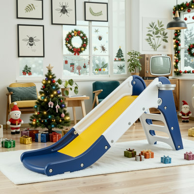 Pirecart 75'' W XL large Extented Freestanding Slide with 1 Play Ball