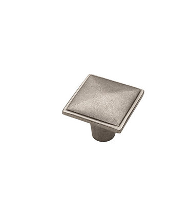 Mission Bronze Square Knob, Platinum