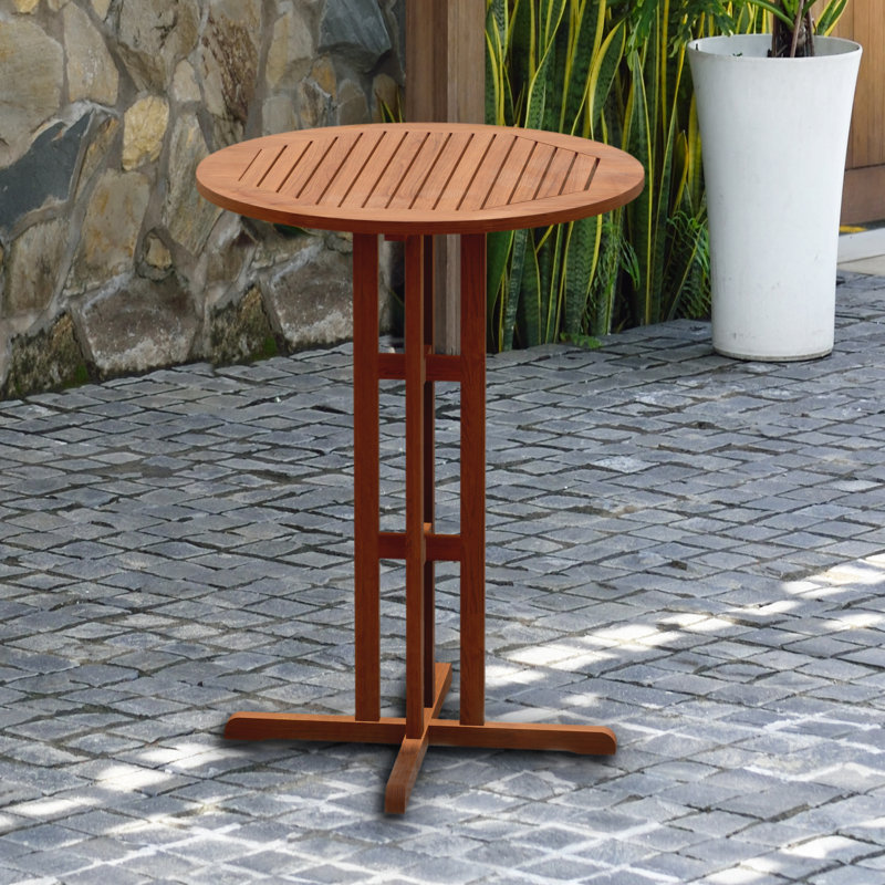 Table de bar rectangulaire en bois Rafael
