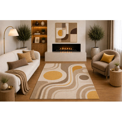 Tapis à motif géométrique contemporain en blocs de losanges gris anthracite bleu marine de 5 pi x 7 pi «Ultra Léger» pour le salon, la chambre, la salle à manger et le bureau