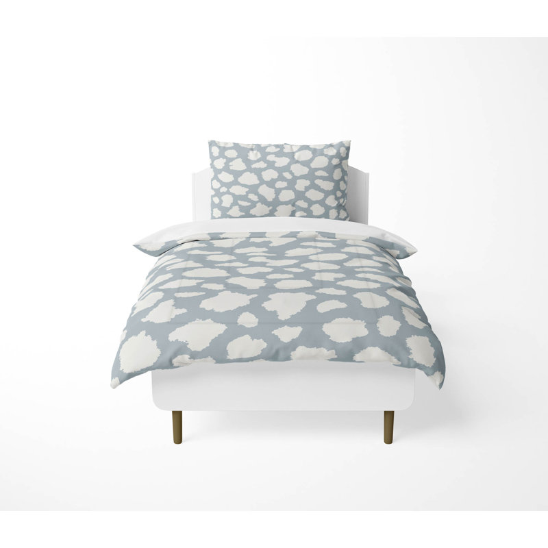 Ensemble d'édredon léger Animal Spot, Bleu ardoise