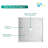 Uni-green Acrylic Shower Base 36"w×36"d×5.5"h Non-slip,center Drain And 3 Walls Ugsb3636c