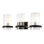Mazant 3 Light Vanity Light In Black And Chrome