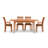 Sarah 4 - Person Solid Wood Top Four Leg Dining Set-16848866-37101030-39921254