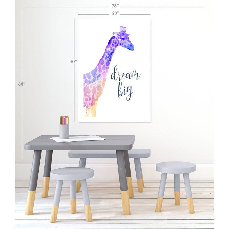 Impression sur papier Rolled Dream Big, H 40 po x l 28 po x P 1 po