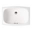 Lavabo de salle de bain rectangulaire encastré en céramique avec trop-plein Stinson-7586841
