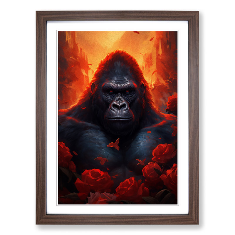 Gorilla Romanticism - Framed Print
