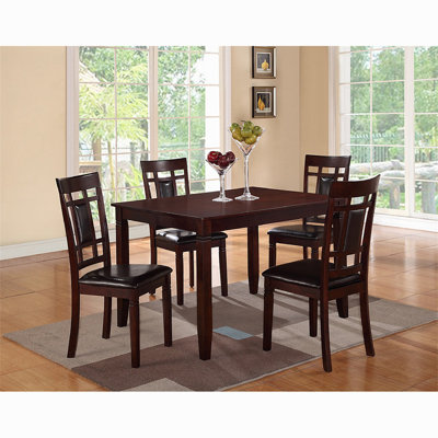 Miyoshi Rectangular 36.09'' L x 48.09'' W Dining Set -  Red Barrel StudioÂ®, D4F92ADF70A74FAD8809A029DB7920B9