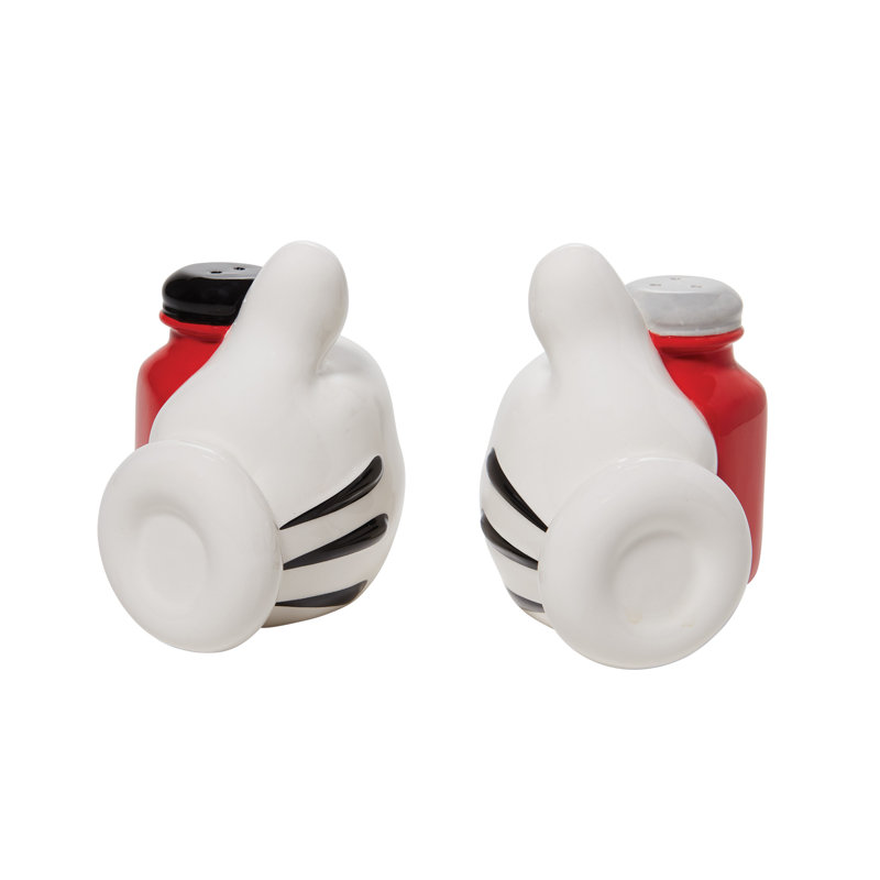 Ensemble salière et poivrière Disney Mickeys Hands H 3,5 po