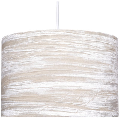 20cm H Velvet Drum Pendant Shade ( Uno )