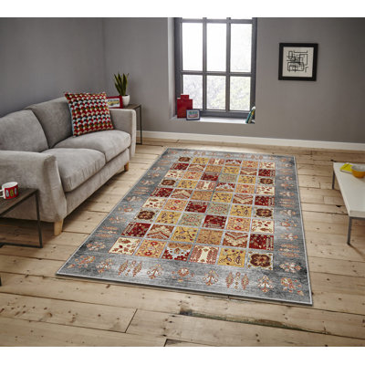 Luxurious Velvet Area Rug, 4.6 x 7.2 Feet | 100% Polyester, 740 g/m² | Non-Slip Felt Dot Underside, Machine Washable | Digital Print Design, Easy to Clean, Perfect for Living Room & Bedroom Décor