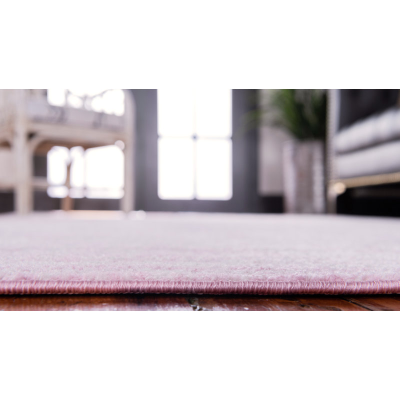 Fawe Oriental Pink/Ivory Area Rug, Rectangle 3'3" x 5'3"