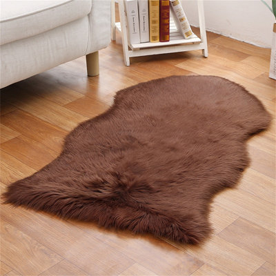 Hiver salon chambre canapé siège de bureau fenêtre imitation laine tapis 60 x 110 cm