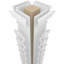 Carré côtier classique Craftsman non effilé avec colonne Capital Prairie et Prairie-70771177
