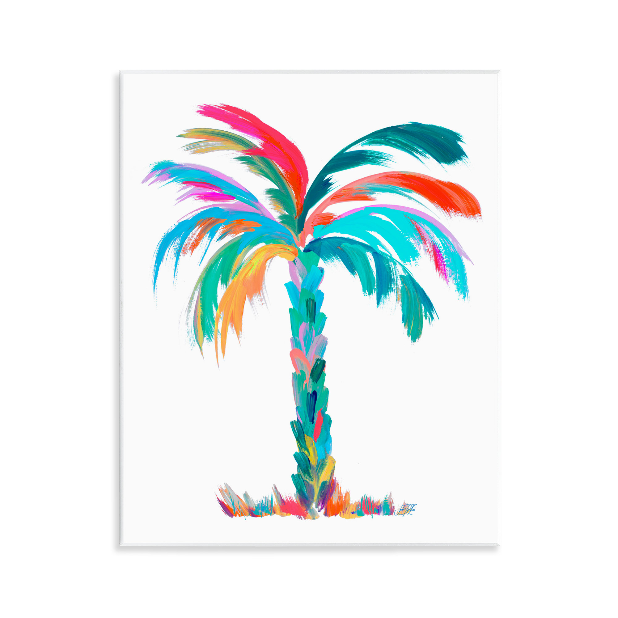 Bay Isle Home™ Vivid Palm Tree Wall Plaque Art by Julie DeRice | Wayfair