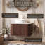 Meuble-lavabo mural 24 po avec comptoir en marbre-1881286469