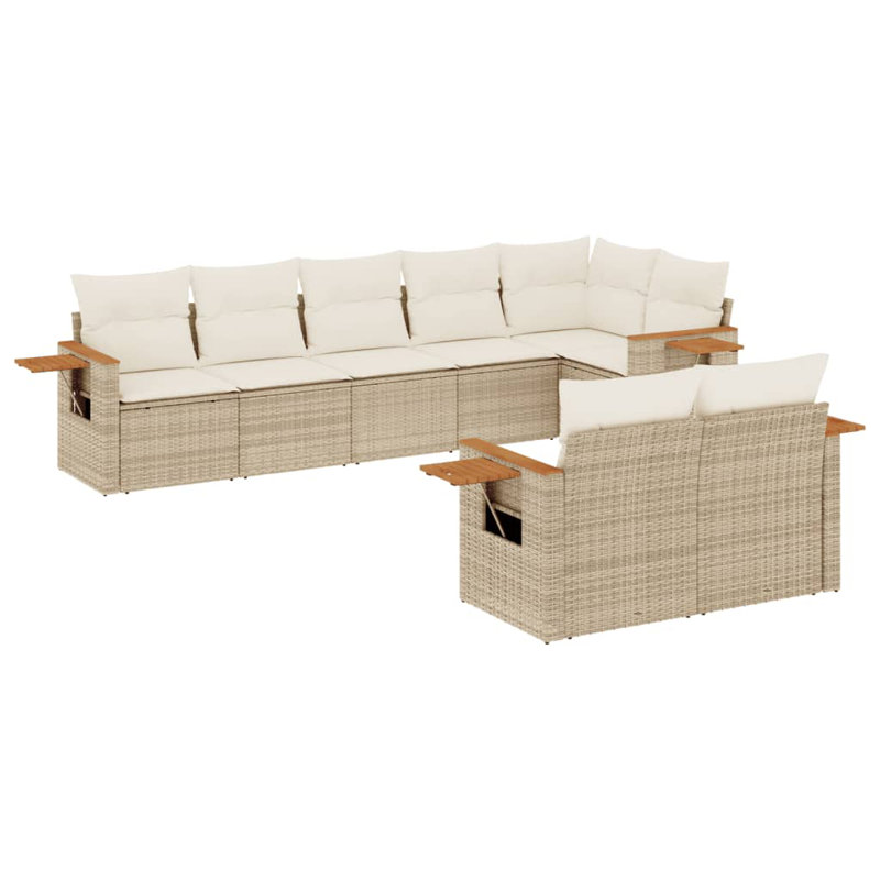  Patio Sofa Set Beige