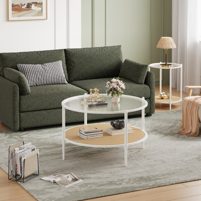 Coffee Table, White, White, White