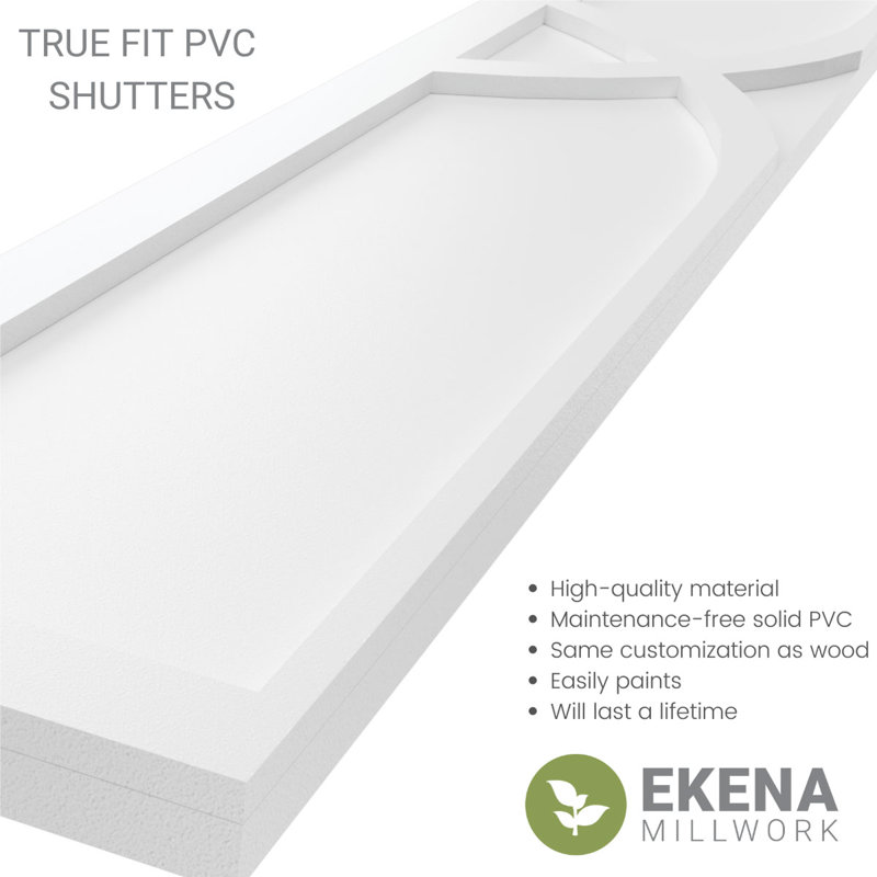 Volets en PVC True Fit, Brut, 18", 78"