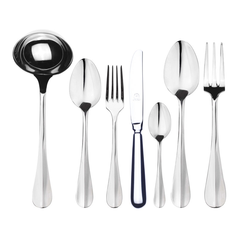 Ensemble de couverts Roma avec couteaux H / H - 51 pièces - Acier inoxydable
