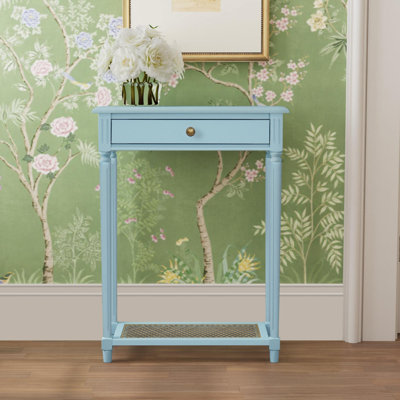 Carterlee Console Table w/ Drawer and Cane Shelf