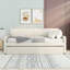 Twin Size Upholstery Daybed With Trundle And Usb Charging Design,Trundle Can Be Flat Or Erected,Gray-378006065