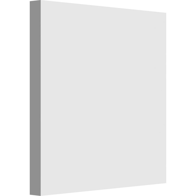 Rosette standard Sedgwick avec bord carré, H 6 po x l 6 po x p 0,5 po