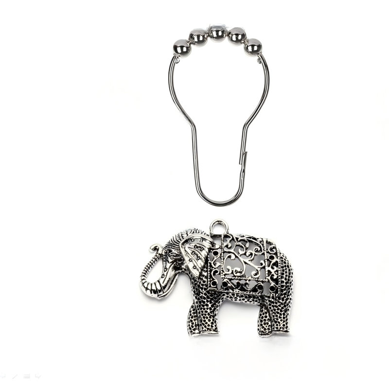 Anneaux de rideau de douche Elephant