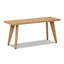 Hawley 41.5" Solid Red Oak Wood Bench-213528016-213528018