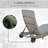 Outsunny Chaise Lounge Pool Chair, Outdoor PE Rattan Cushioned Patio Sun Lounger W/ 5-Level Adjustable Backrest & Wheels For Easy Movement, Wicker, Mixed Gray-951008057