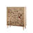 Multi-Purpose Cabinet, Sonoma Oak, 37.4 x 43.7 x 14.2 inches | 100% Melamine Coated Particle Board, Thickness: 0.7 inches | Hornbeam Legs, UV Coating, Metal & Rope Handles | Ideal for Scandinavian Homes, Ample Storage & Wall-Mountable