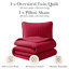 Ensemble de courtepointe Southshore Essentials de Southshore Fine Linens, couleur rouge piment, en microfibre doublement brossée, surdimensionnée, légère et brodée, avec 1 taie d'oreiller standard, pour lit simple/simple XL.-40261341-65573751